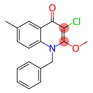 4(1H)-Quinolinone,  3-chloro-2-methoxy-6-methyl-1-(phenylmethyl)-