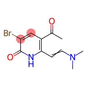 5-Acetyl-3-bromo-6-[(E)-2-(dimethylamino)ethenyl]-2(1H)-pyridinone