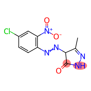 3H-Pyrazol-3-one, 4-[2-(4-chloro-2-nitrophenyl)diazenyl]-2,4-dihydro-5-methyl-