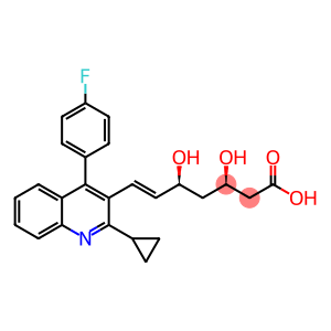 (3R,5S,6E)-7-(2-环丙基-4-(4-氟苯基)喹啉-3-基)-3,5-二羟基庚-6-烯酸