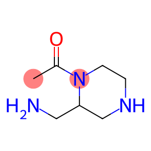 2-Piperazinemethanamine, 1-acetyl- (9CI)