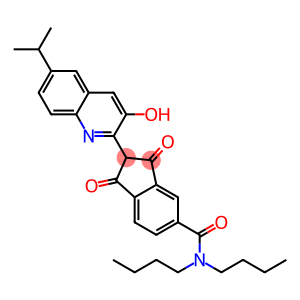 N,N-di-n-butyl-2-(1,2-dihydro-3-hydroxy-6-isopropyl-2-quinolylidene)-1,3-dioxoindan-5-carboxamide