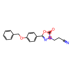 5-(4-(benzyloxy)phenyl)-3-(2-cyanoethyl)-1,3,4-oxadiazol-2(3H)-one