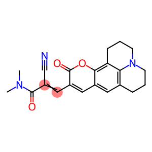 2-Cyano-N,N-dimethyl-3-(2,3,6,7-tetrahydro-11-oxo-1H,5H,11H-[1]benzopyrano[6,7,8-ij]quinolizin-10-yl)-2-propenamide