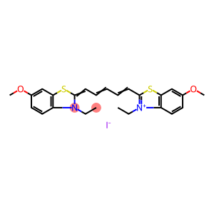 Benzothiazolium, 3-ethyl-2-[5-(3-ethyl-6-methoxy-2(3H)-benzothiazolylidene)-1,3-pentadien-1-yl]-6-methoxy-, iodide (1:1)