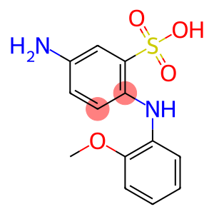 5-Amino-2-[(2-methoxyphenyl)amino]benzenesulfonic acid