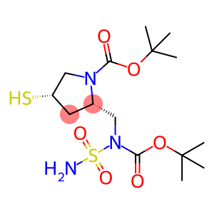 (2S,4S)-2-[[(氨基磺酰基)(叔丁氧羰基)氨基]甲基]-4-巯基-1-吡咯烷羧酸叔丁酯