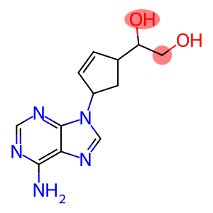 1-[4-(6-aminopurin-9-yl)cyclopent-2-en-1-yl]ethane-1,2-diol