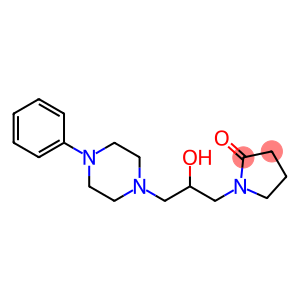 N-(beta-hydroxy-gamma-(N-phenylpiperazinepropyl))-2-pyrrolidinone