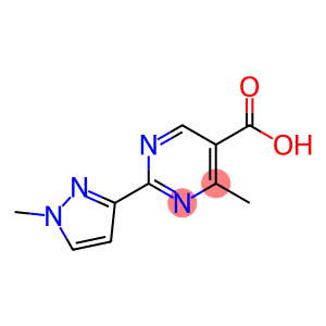 4-Methyl-2-(1-methyl-1h-pyrazol-3-yl)pyrimidine-5-carboxylic acid