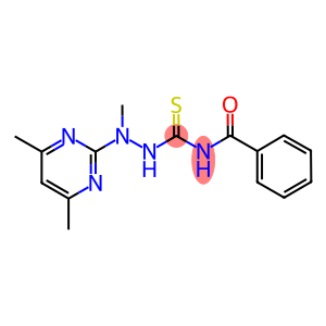 N-{[2-(4,6-dimethyl-2-pyrimidinyl)-2-methylhydrazino]carbothioyl}benzamide