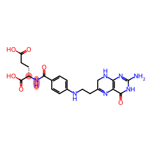 L-Glutamic acid,N-[4-[[2-(2-amino-3,4,7,8-tetrahydro-4-oxo-6-pteridinyl)ethyl]amino]benzoyl]-