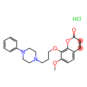 7-methoxy-8-[3-(4-phenylpiperazin-1-yl)propoxy]chromen-2-one hydrochlo ride