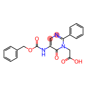 6-Oxo-2-phenyl-5-[[(phenylmethoxy)carbonyl]amino]-1(6H)-pyrimidineacetic acid