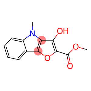 4H-Furo[3,2-b]indole-2-carboxylic  acid,  3-hydroxy-4-methyl-,  methyl  ester