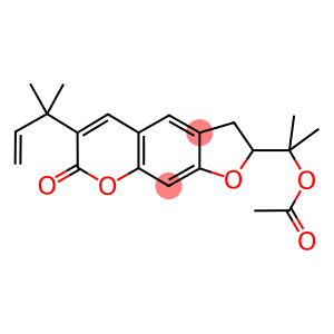 2-(1-Acetoxy-1-methylethyl)-6-(1,1-dimethyl-2-propenyl)-2,3-dihydro-7H-furo[3,2-g][1]benzopyran-7-one