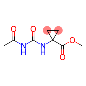 Cyclopropanecarboxylic acid, 1-[[(acetylamino)carbonyl]amino]-, methyl ester (9CI)