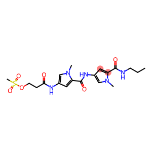 1-methyl-4-(((1-methyl-4-((3-((methylsulfonyl)oxy)-1-oxopropyl)amino)-1H-pyrrol-2-yl)carbonyl)amino)-N-propyl-1H-pyrrole-2-carboxamide