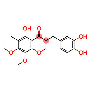 3-(2,4-Dihydroxybenzyl)-5-hydroxy-7,8-dimethoxy-6-methylchroman-4-one