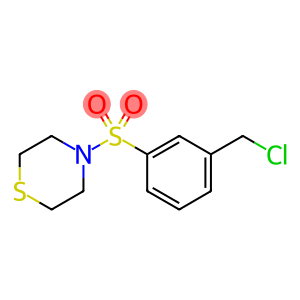 4-((3-(chloromethyl)phenyl)sulfonyl)thiomorpholine