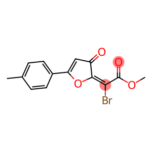 Acetic acid, bromo[5-(4-methylphenyl)-3-oxo-2(3H)-furanylidene]-, methyl ester, (Z)- (9CI)