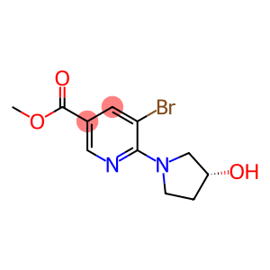 methyl(R)-5-bromo-6-(3-hydroxypyrrolidin-1-yl)nicotinate