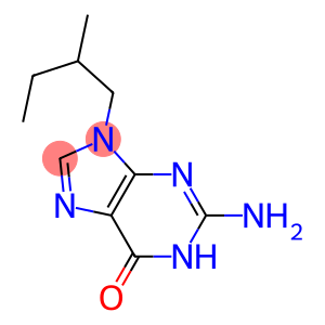 6H-Purin-6-one,2-amino-1,9-dihydro-9-(2-methylbutyl)-