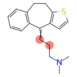 1-Propanamine, 3-(9,10-dihydro-4H-benzo[4,5]cyclohepta[1,2-b]thien-4-ylidene)-N,N-dimethyl-