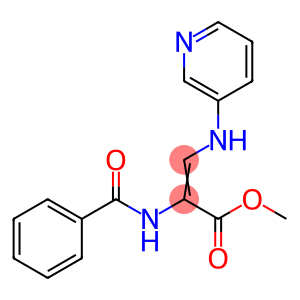 METHYL 2-(BENZOYLAMINO)-3-(3-PYRIDINYLAMINO)ACRYLATE