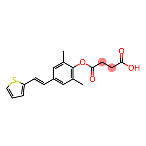 2,6-Dimethyl-4-(2-(2-thienyl)ethenyl)-phenol succinate ester