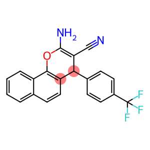 2-amino-4-[4-(trifluoromethyl)phenyl]-4H-benzo[h]chromene-3-carbonitrile