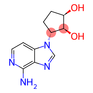 9-(2',3'-dihydroxypentan-1'-yl)-3-deazaadenine