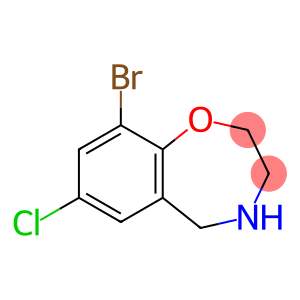 9-bromo-7-chloro-2,3,4,5-tetrahydro-1,4-benzoxazepine hydrochloride