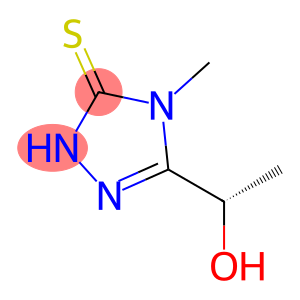 3H-1,2,4-Triazole-3-thione, 2,4-dihydro-5-(1-hydroxyethyl)-4-methyl-, (S)- (9CI)