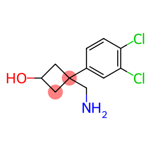 3-(Aminomethyl)-3-(3,4-dichlorophenyl)cyclobutan-1-ol