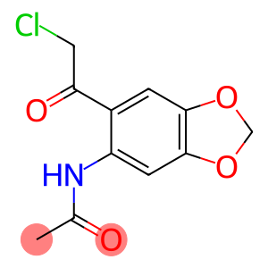 Acetamide,  N-[6-(chloroacetyl)-1,3-benzodioxol-5-yl]-  (9CI)