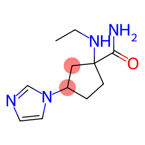 1-(乙基氨基)-3-(1H-咪唑-1-基)环戊烷-1-甲酰胺