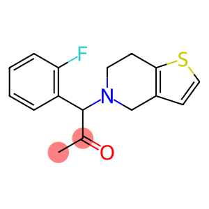 2-Propanone, 1-(6,7-dihydrothieno[3,2-c]pyridin-5(4H)-yl)-1-(2-fluorophenyl)-