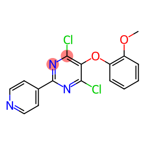 5-(o-Methoxyphenoxy)-4,6-dichloro-2-(4-pyridyl)pyrimidine