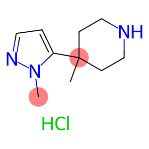 4-methyl-4-(1-methyl-1H-pyrazol-5-yl)piperidine hydrochloride