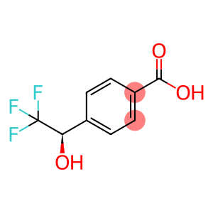 Benzoic acid, 4-(2,2,2-trifluoro-1-hydroxyethyl)-, (R)- (9CI)