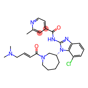 (R,E)-N-(7-氯-1-(1-(4-(二甲氨基)丁-2-烯酰基)氮杂环庚烷-3-基)-1H-苯并[D]咪唑-2-基)-2-甲基异烟酰胺