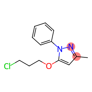 1H-Pyrazole, 5-(3-chloropropoxy)-3-methyl-1-phenyl-