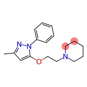 1-[2-[(3-Methyl-1-phenyl-1H-pyrazol-5-yl)oxy]ethyl]piperidine