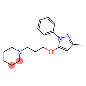 1-[3-[(3-Methyl-1-phenyl-1H-pyrazol-5-yl)oxy]propyl]piperidine
