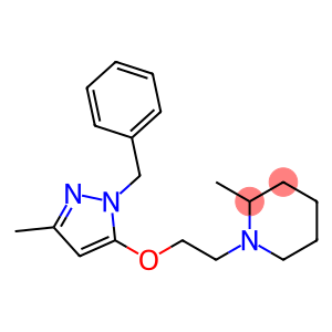 Piperidine, 2-methyl-1-[2-[[3-methyl-1-(phenylmethyl)-1H-pyrazol-5-yl]oxy]ethyl]-