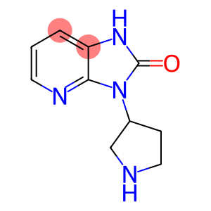 2H-Imidazo[4,5-b]pyridin-2-one, 1,3-dihydro-3-(3-pyrrolidinyl)-