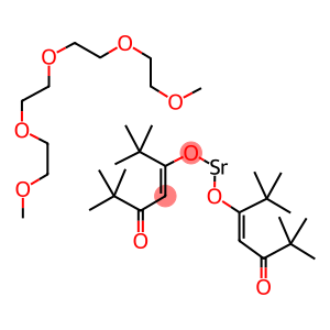 双(2,2,6,6-四甲基-3,5-庚二酮酸)锶,四甘醇二甲醚加成物