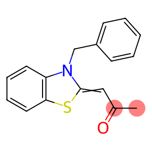 2-Propanone, 1-[3-(phenylmethyl)-2(3H)-benzothiazolylidene]-