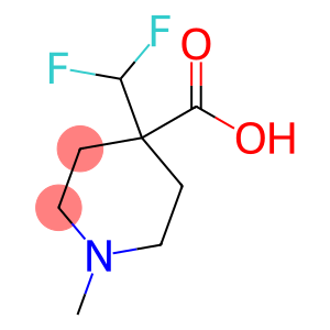 4-(difluoromethyl)-1-methylpiperidine-4-carboxylic acid hydrochloride